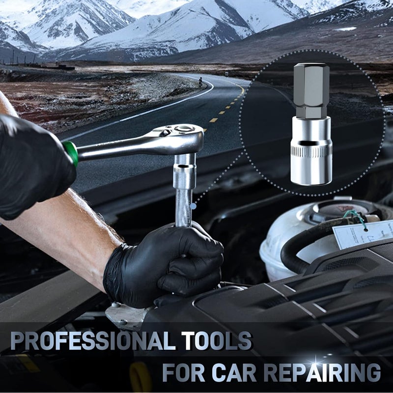 DISEN 32-Piece HEX Bit Socket Set, SAE & Metric Allen Wrench Socket Set with Enhanced Storage Case, Premium Heat Treated Chrome Vanadium Steel & S2 Alloy Steel - Image 5